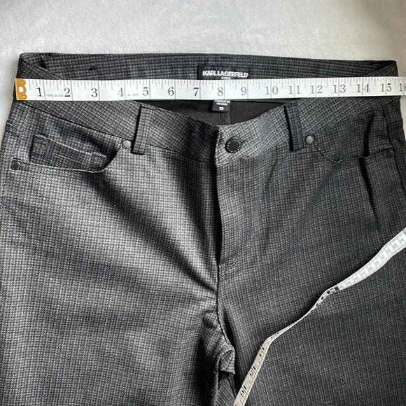 Karl Lagerfeld Houndstooth 5 Pocket Pants 10 - f - Picture 4 of 11